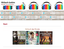 Tablet Screenshot of hoerbuchjunkies.com